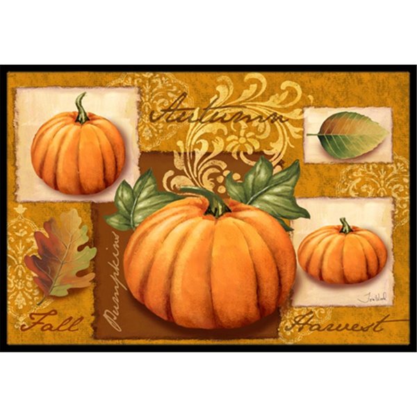Micasa Fall Harvest Pumpkins Indoor and Outdoor Mat, 18 x 27 in. MI55679